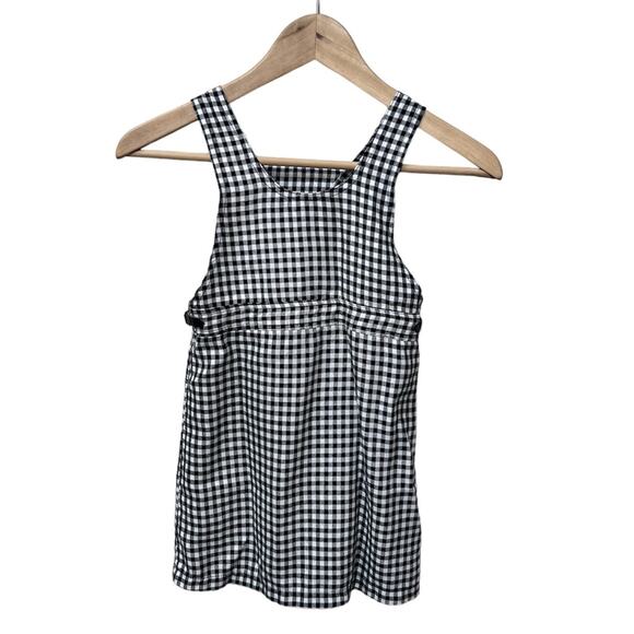 Girls Jumper Dress Size 6X Black White Gingham Scottie Dog Embroidered Fall - Picture 3 of 7